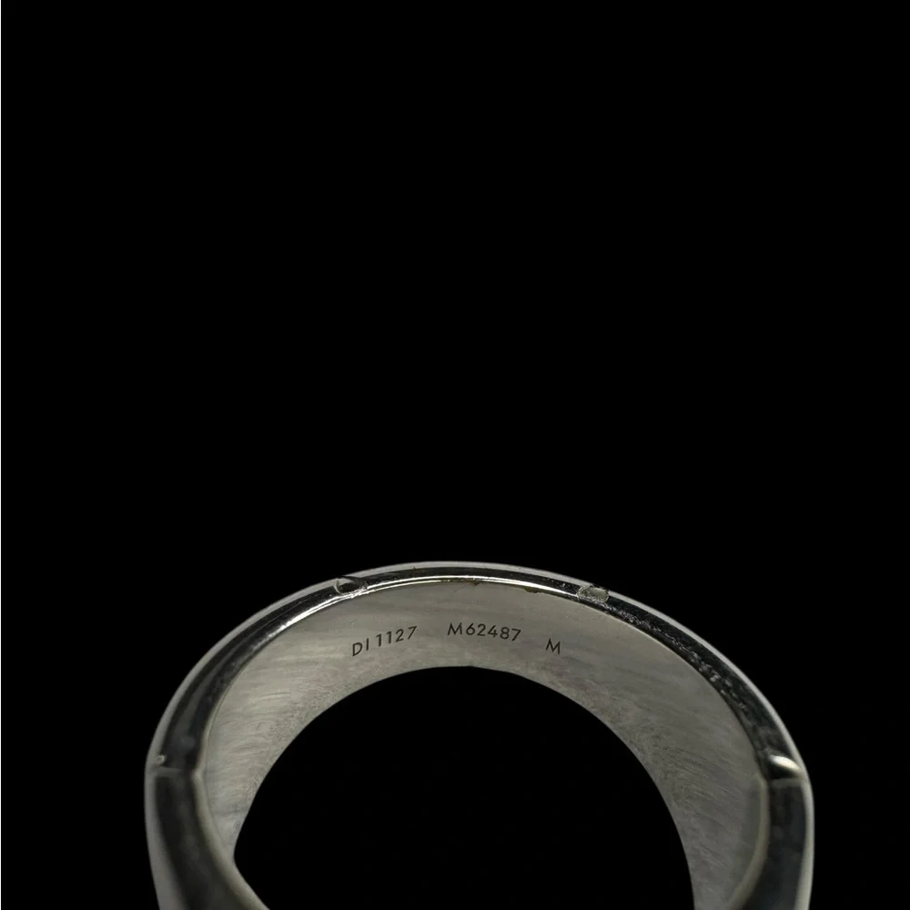 Louis Vuitton Signet Silver Tone Ring - Picture 3 of 8